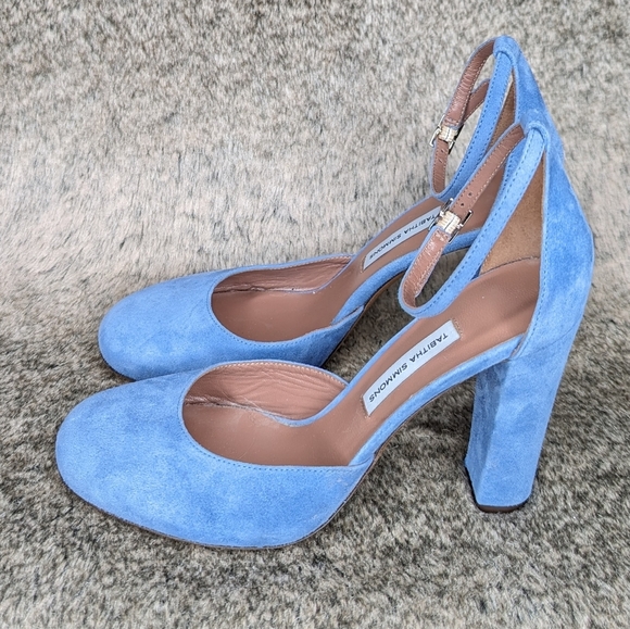 Tabitha Simmons Petra Denim Kidsuede Heel Women's 6 - Picture 5 of 11